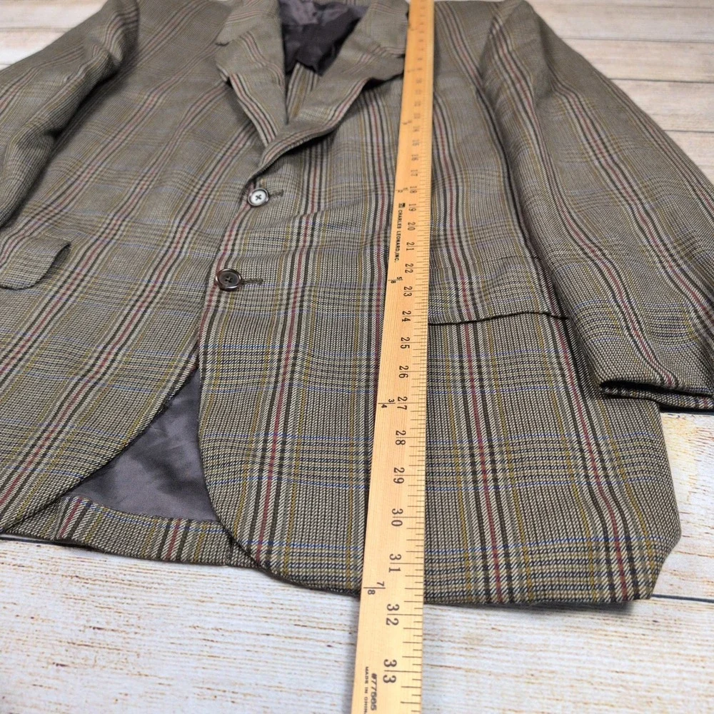 Mens Plaid‎ Blazer Cheilain Cashmere Ambassador's Realm Traditional Manor 44